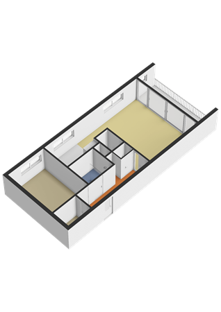 Floorplan - Jacques Veltmanstraat 193, 1065 DB Amsterdam